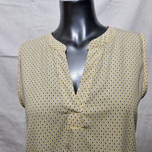 Papermoon Beige and Black Polka Dot Blouse